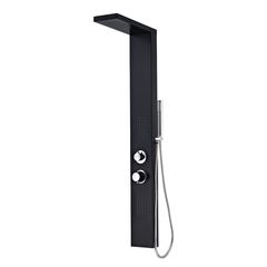 BORMANN Elite BTW5060 Στήλη Υδρομασάζ Layla Σταθερή Με Διανομέα 3 Λειτουργιών Black