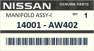 Πολλαπλή εισαγωγής NISSAN PRIMERA P12 2003-2007 ENGINE YD22DDT 100KW #14001AW402