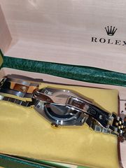Rolex date just 2 tone black dial-thumb-23
