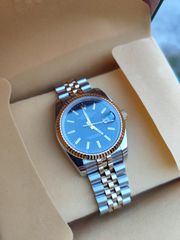 Rolex date just 2 tone black dial-thumb-16