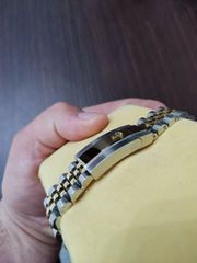 Rolex date just 2 tone black dial-thumb-6