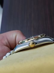 Rolex date just 2 tone black dial-thumb-8