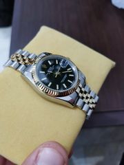Rolex date just 2 tone black dial-thumb-10