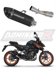 Dominator Εξάτμιση Τελικό HP8 Black S.Steel/Carbon End KTM 125 Duke 2024 - 2025 Με Σιγαστήρα