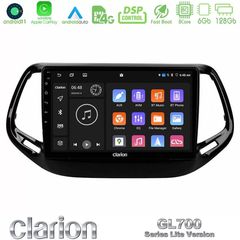 Clarion GL700 Lite Series 8Core Android11 6+128GB Jeep Compass 2017 Navigation Multimedia Tablet 10" Με Carplay & Android Auto