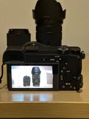 Πωλείται φωτογραφική μηχανή Sony a6300 με έξτρα φακούς 18/105 Sony και sigma 30 1,4.