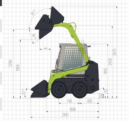 Φορτωτάκι Takeuchi 2025 ZS030R με Kubota κινητήρα -Πλάτος 91cm***TruckCrane***-thumb-16