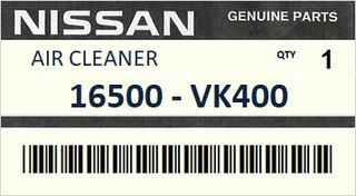 Παππάς- Φίλτρο αέρα κομπλέ NISSAN KING CAB D22 2001-2008 ENGINE KA24DE #16500VK400