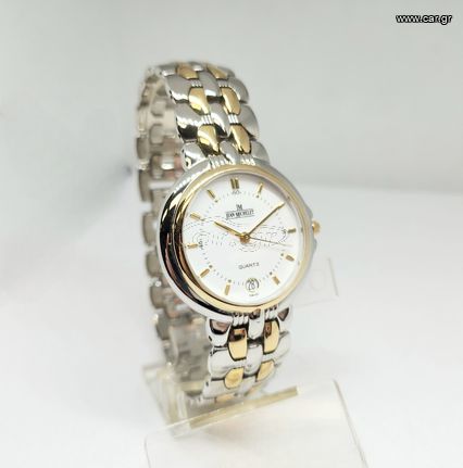Jean Michelet 8237 18Κ ELECTRO-PLATED ΑΝΤΡΙΚΟ ΡΟΛΟΙ SWISS MADE QUARTZ Α9046 ΤΙΜΗ 145 ΕΥΡΩ-thumb-4