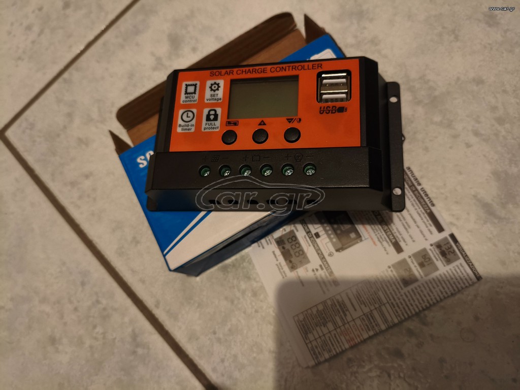Ελεγκτής ηλιακής φόρτισης 12/24V 100A