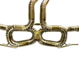 Lamborghini Urus Titanium Gold Cat Back Exhaust System-thumb-2