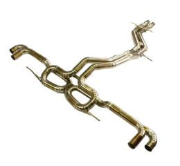 Lamborghini Urus Titanium Gold Cat Back Exhaust System-thumb-4