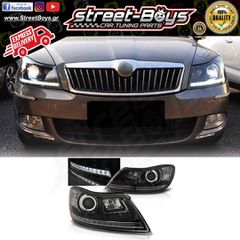 ΜΠΡΟΣΤΑ ΦΑΝΑΡΙΑ ΜΑΥΡΑ DAYLIGHT SKODA OCTAVIA 1Z FACELIFT (2009-2012) | Street Boys - Car Tuning Shop |