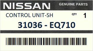 Εγκέφαλος αυτόματου σασμάν NISSAN X-TRAIL T30 A/T 2004-2013 ENGINE QR20DE #31036EQ710