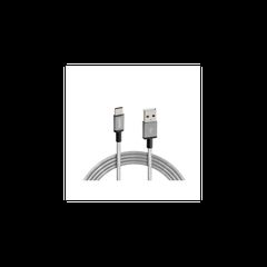 ΚΑΛΩΔΙΟ USB ΦΟΡΤΙΣΗΣ ΚΑΙ ΣΥΓΧΡΟΝΙΣΜΟΥ IRON SILVER LINE - TYPE C (100 cm)
