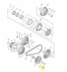 Βίδα Τροχαλίας Βαριατώρ Yamaha X-MAX.300 (B74) 2017-2017 901051280700