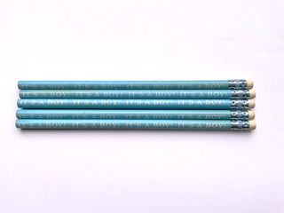 ‘It’s a Boy’ 5 Baby Shower Pencils - Γαλάζια Μολύβια για το Νεογέννητο Αγοράκι