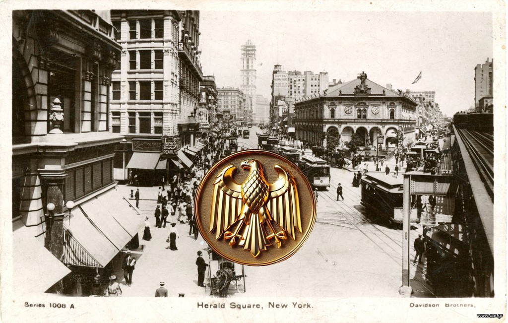 📮 Καρτποσταλ Νέας Υόρκης (δεκ. 1900) Herald Square, New York (ph. Davidson Brothers) – USA Αμερική