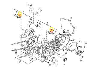 Συνεμπλόκ Κινητήρα Yamaha X-MAX 250 (1C0) 2005-2009 4HC153780100