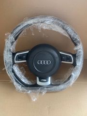ΤΙΜΟΝΙ FLAT BOTTOM ΜΕ ΠΛΗΚΤΡΑ ΓΙΑ AUDI A3/S3/A4/A5/A6/TT/Q3/Q5