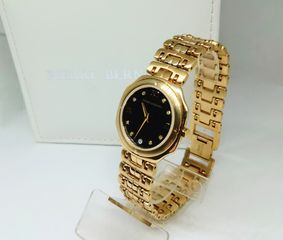 Vintage 1990s 5mic Gold-Plated Pierre Bernard Ελβετικό αντρικό ρολόι Quartz 3004-012 A90016 TIMH 190 ΕΥΡΩ