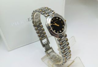 Vintage 1990s 5mic Gold-Plated Pierre Bernard Ελβετικό γυναικείο ρολόι Quartz 4004-008 A9096 TIMH 170 ΕΥΡΩ