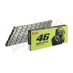 ΑΛΥΣΙΔΑ ΚΙΝΗΣΗΣ BMW F650 GS 08'-12' / HONDA CBF 500 04'-08' / SUZUKI GSXR 750 06'-10' / TRIUMPH DAYTONA 675 06'-11' DID 525 VR46 S X 110 ΔΟΝΤΙΑ ΑΣΗΜΙ-ΧΡΥΣΟ