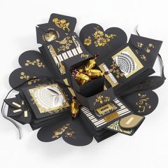 Creativ Company - Explosion box - Black (25378)-thumb-2