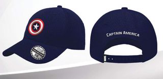 CAPTAIN AMERICA - Logo - Baseball Cap "Honey Comb"-thumb-0