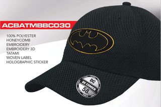 BATMAN - Logo - Baseball Cap "Honey Comb"-thumb-1