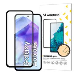 Wozinsky Tempered Glass Full Glue for Samsung Galaxy A55 with black frame