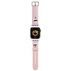Karl Lagerfeld 3D Rubber Karl Heads strap for Apple Watch 42/44/45/49mm - pink