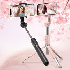 Selfie stick Spigen S540W Bluetooth with tripod - black-thumb-1