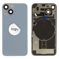For iPhone/iPad (AP140024BLPG-B) Back Glass (Pulled B) - Blue, For iPhone 14