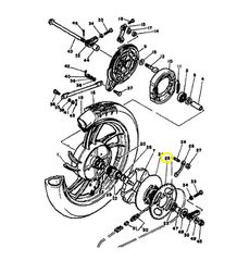 Γρανάζι Τροχού 39 δόντια Yamaha RD.350LC (4L0) 1982-1982 4L0254392100