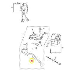 Μανέτα Αμπραγιάζ Yamaha MT-07 (1WS) 2014-2016 5EB839120300