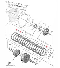 Δίσκος Αμπραγιάζ Yamaha YZF 690 R-7 (BEB) 2022-2022 B90163310000