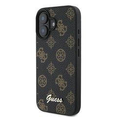 Guess Peony Script MagSafe iPhone 16 Plus Case - Black-thumb-1