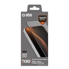 SBS Tempered Glass D3O with frame for iPhone 16 Plus / iPhone 15 Plus-thumb-1