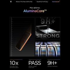 Spigen Glas.tR EZ Fit Privacy Tempered Glass for iPhone 16 Pro Max - 2 pcs.