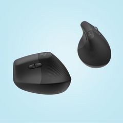 Logitech - Lift Right Vertical Ergonomic Mouse, Graphite-thumb-4