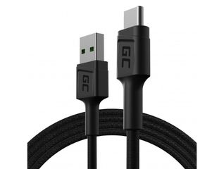 Green Cell KABGC22 USB cable USB 2.0 1.2 m USB A USB C 0.48 Gbit/s Black