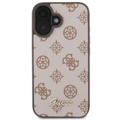Guess Peony Script MagSafe iPhone 16 Case - Brown-thumb-2