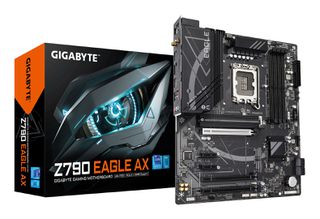 GIGABYTE Z790 EAGLE AX Motherboard - Supports Intel Core 14th Gen CPUs, 12+1+Phases Digital VRM, up to 7600MHz DDR5 (OC), 3xPCIe 4.0 M.2, Wi-Fi 6E, 2.5GbE LAN, USB 3.2 Gen 2