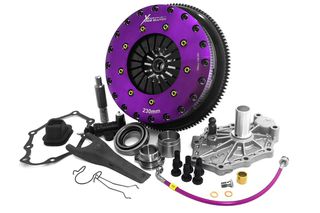 Xtreme Performance - 230mm Sprung hub Organic Twin Plate Clutch Kit Incl Flywheel 1000Nm