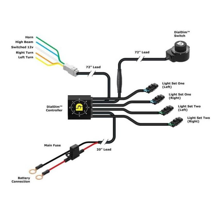 CONTROLLER DialDim ON-OFF-DIM-FLASH-STROBE UNIVERSAL - DENALI