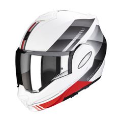 ΚΡΑΝΟΣ ΜΗΧΑΝΗΣ SCORPION EXO-TECH EVO GENRE MAT WHITE SILVER RED