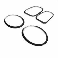 Δαχτυλίδια Φαναριών 4τμχ Headlight Taillight Surround Cover Trims Gloss Black MINI COOPER R56  R57 R58 R59 Cooper S JCW 2007‑2015