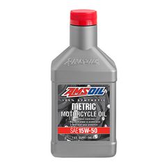 AMSOIL MFFQT 15W-50 100% Synthetic Metric Motorcycle Oil - 946 ml