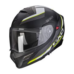 ΚΡΑΝΟΣ ΜΗΧΑΝΗΣ SCORPION EXO 930 NAVIG MAT BLACK NEON YELLOW